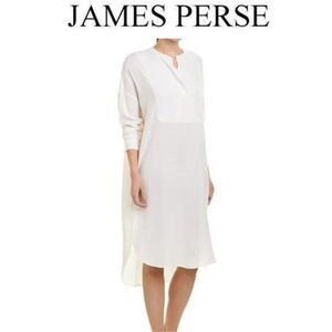 James Perse Tuxedo Wool-Blend Shift Dress Size 1